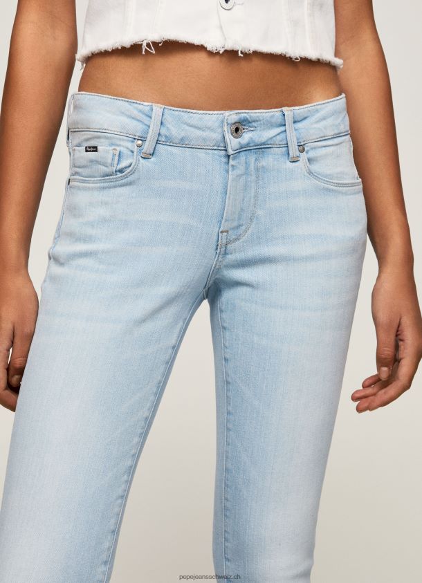 Soho Skinny-Fit-Jeans mit mittelhohem Bund Frauen Pepe Jeans Denim 84XH6T53