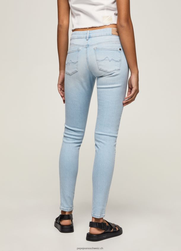 Soho Skinny-Fit-Jeans mit mittelhohem Bund Frauen Pepe Jeans Denim 84XH6T53