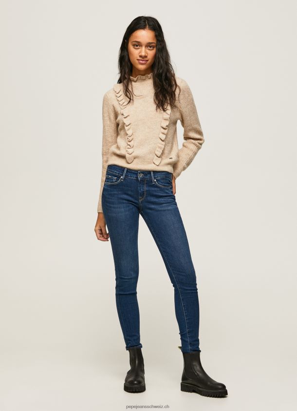 Soho schmal geschnittene Jeans mit mittlerer Taille Frauen Pepe Jeans Denim 84XH6T57