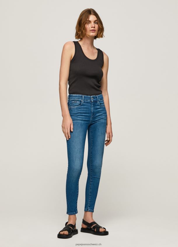 Zoe Skinny-Fit-Jeans mit mittelhohem Bund Frauen Pepe Jeans Denim 84XH6T40
