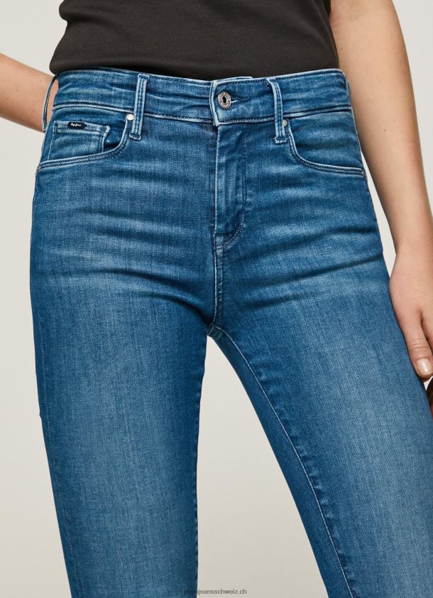 Zoe Skinny-Fit-Jeans mit mittelhohem Bund Frauen Pepe Jeans Denim 84XH6T40
