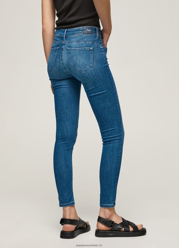 Zoe Skinny-Fit-Jeans mit mittelhohem Bund Frauen Pepe Jeans Denim 84XH6T40