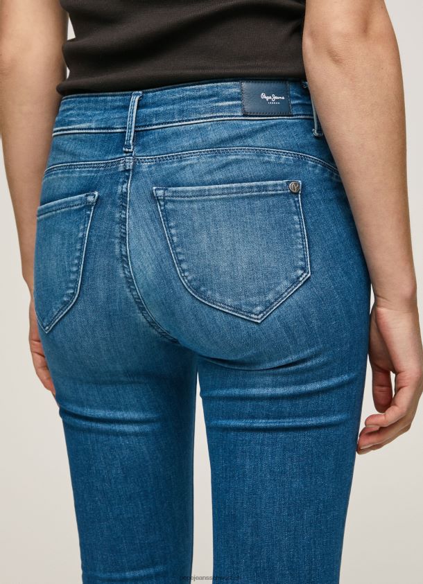 Zoe Skinny-Fit-Jeans mit mittelhohem Bund Frauen Pepe Jeans Denim 84XH6T40