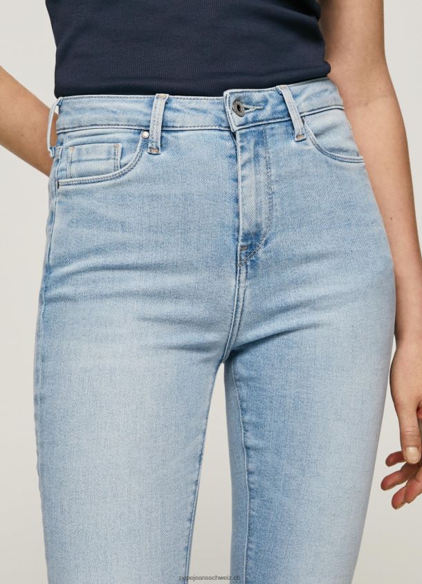 dion Skinny-Fit-Jeans mit hoher Taille Frauen Pepe Jeans Denim 84XH6T38