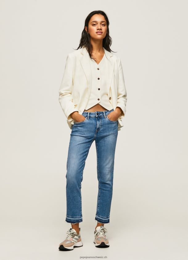 Jolie-Jeans mit normaler Passform und mittelhohem Bund Frauen Pepe Jeans Denim 84XH6T20