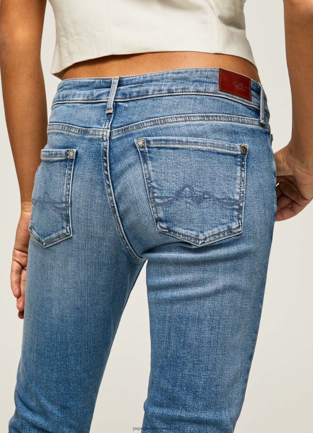 Jolie-Jeans mit normaler Passform und mittelhohem Bund Frauen Pepe Jeans Denim 84XH6T20
