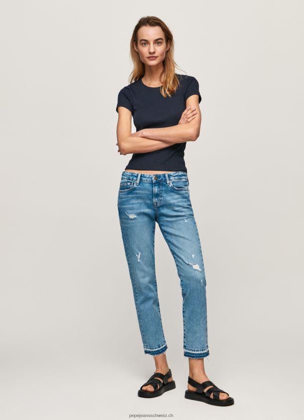 Jolie-Jeans mit normaler Passform und mittelhohem Bund Frauen Pepe Jeans Denim 84XH6T29