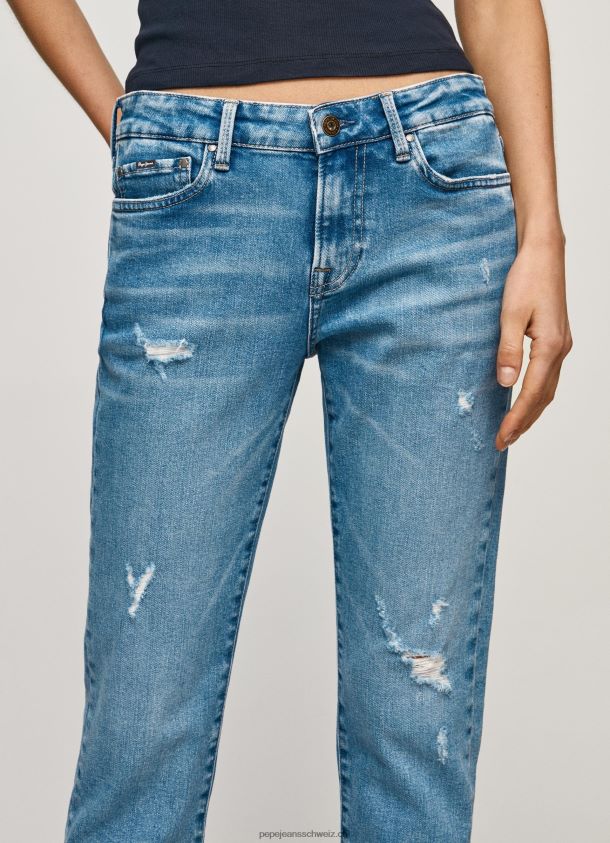 Jolie-Jeans mit normaler Passform und mittelhohem Bund Frauen Pepe Jeans Denim 84XH6T29