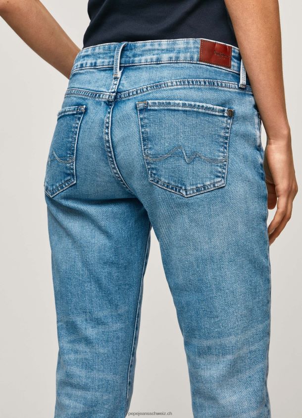 Jolie-Jeans mit normaler Passform und mittelhohem Bund Frauen Pepe Jeans Denim 84XH6T29