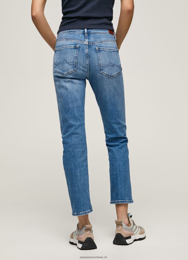 Mary-Jeans mit hoher Taille und normaler Passform Frauen Pepe Jeans Denim 84XH6T18