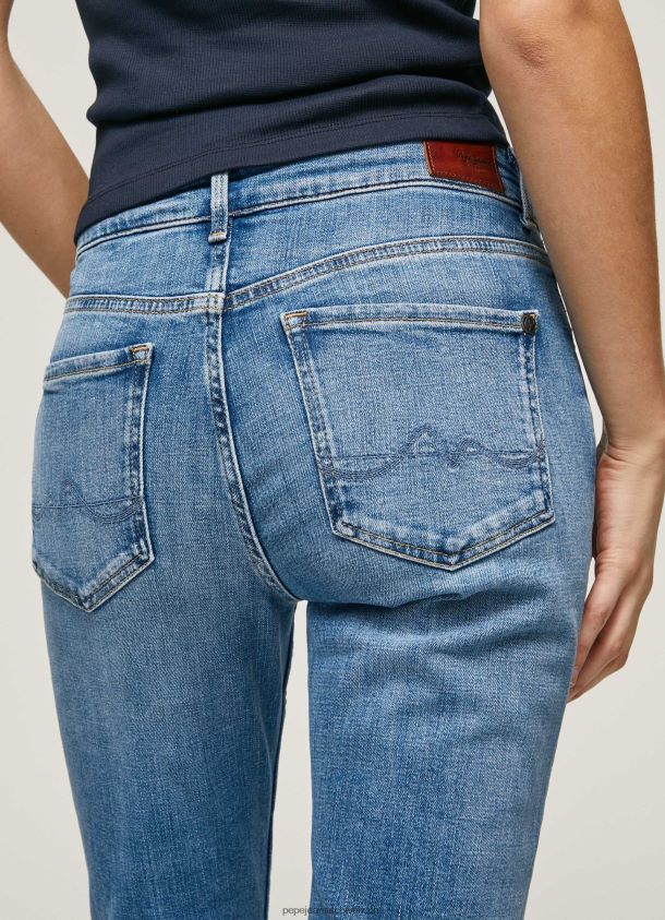 Mary-Jeans mit hoher Taille und normaler Passform Frauen Pepe Jeans Denim 84XH6T18