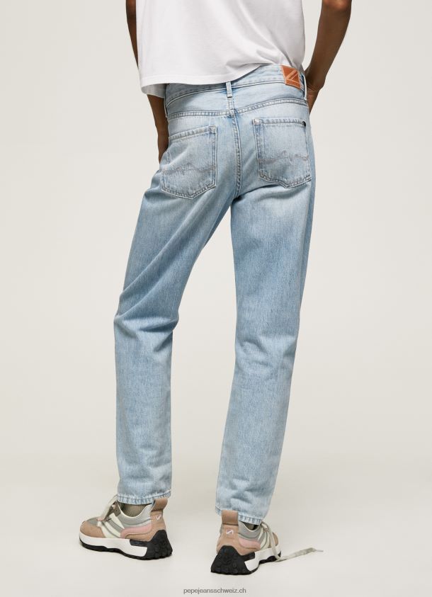 Mary-Jeans mit hoher Taille und normaler Passform Frauen Pepe Jeans Denim 84XH6T19
