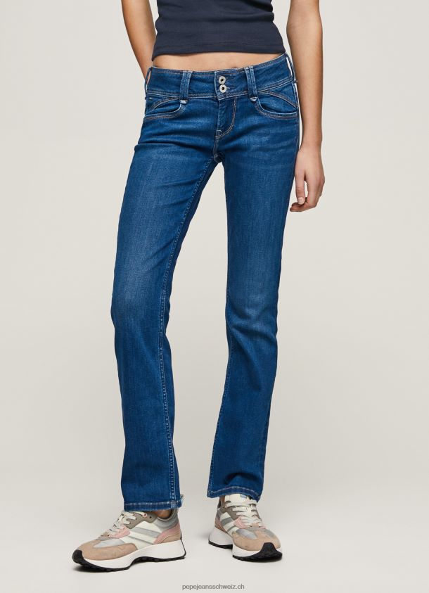 Midrise-Jeans der neuen Generation mit normaler Passform Frauen Pepe Jeans Denim 84XH6T12