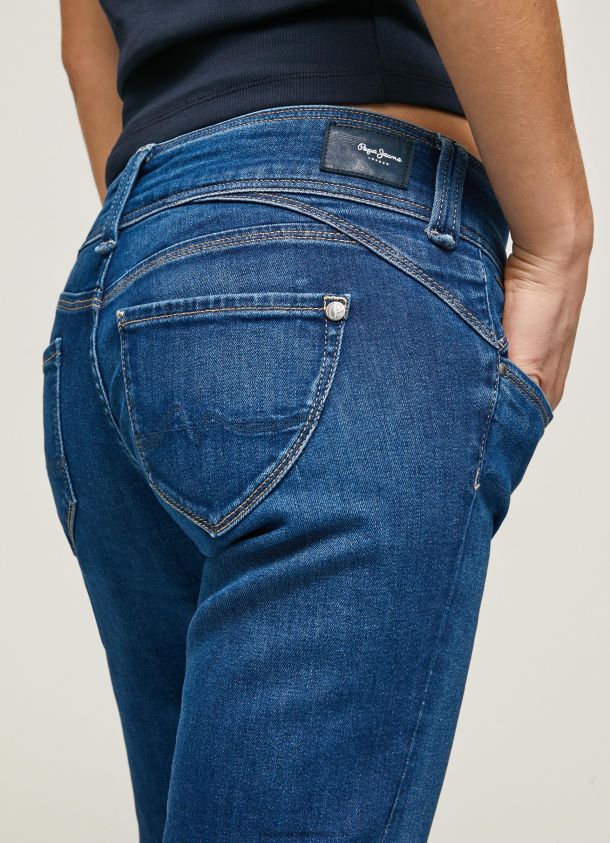 Midrise-Jeans der neuen Generation mit normaler Passform Frauen Pepe Jeans Denim 84XH6T12