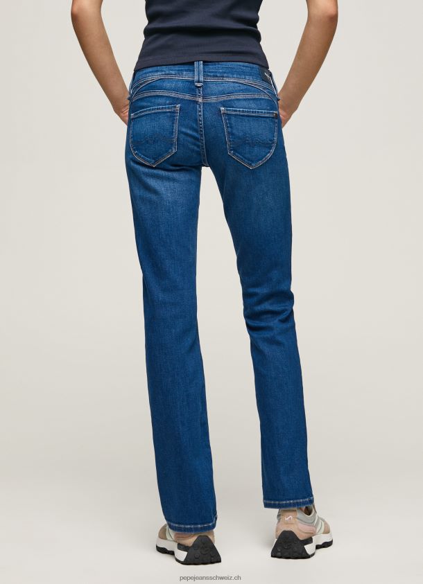 Midrise-Jeans der neuen Generation mit normaler Passform Frauen Pepe Jeans Denim 84XH6T12