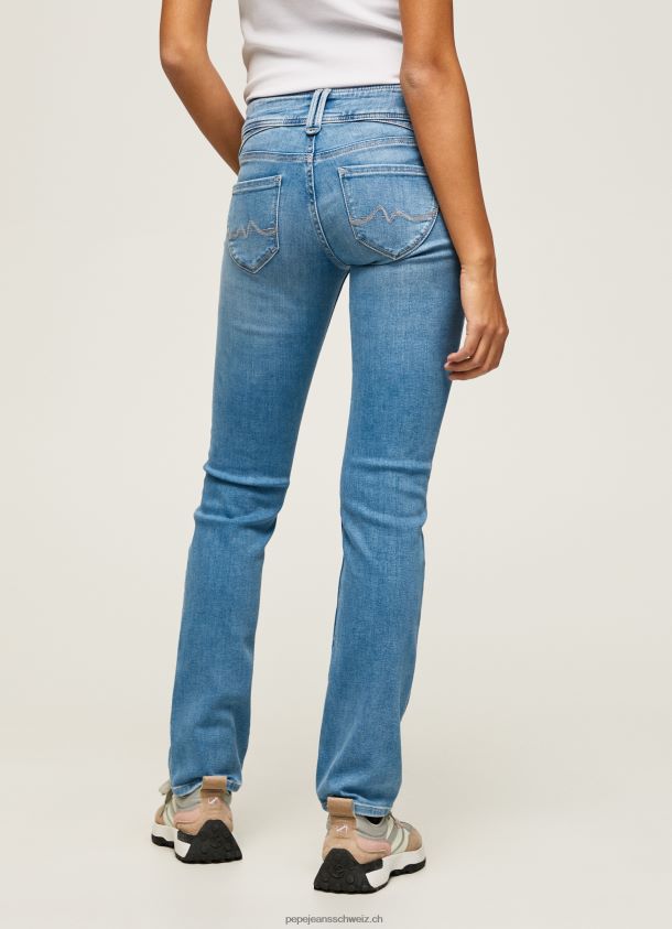 Midrise-Jeans der neuen Generation mit normaler Passform Frauen Pepe Jeans Denim 84XH6T13
