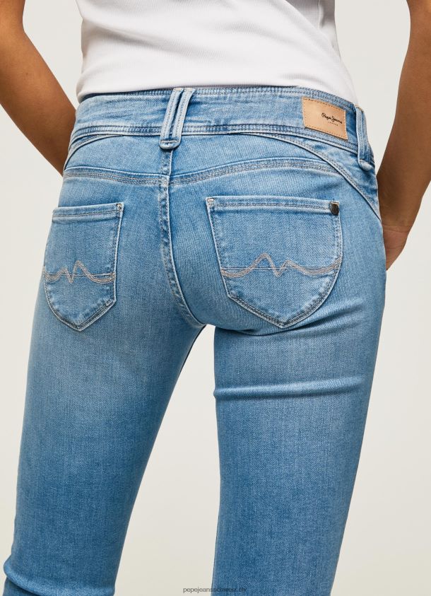 Midrise-Jeans der neuen Generation mit normaler Passform Frauen Pepe Jeans Denim 84XH6T13