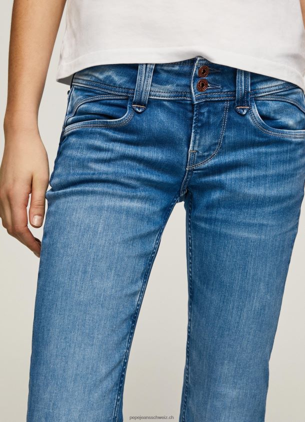 Midrise-Jeans der neuen Generation mit normaler Passform Frauen Pepe Jeans Denim 84XH6T14