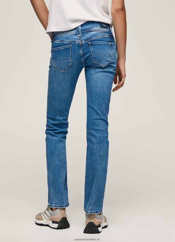 Midrise-Jeans der neuen Generation mit normaler Passform Frauen Pepe Jeans Denim 84XH6T14