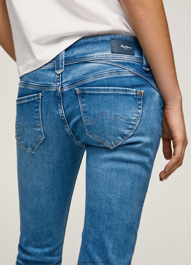 Midrise-Jeans der neuen Generation mit normaler Passform Frauen Pepe Jeans Denim 84XH6T14