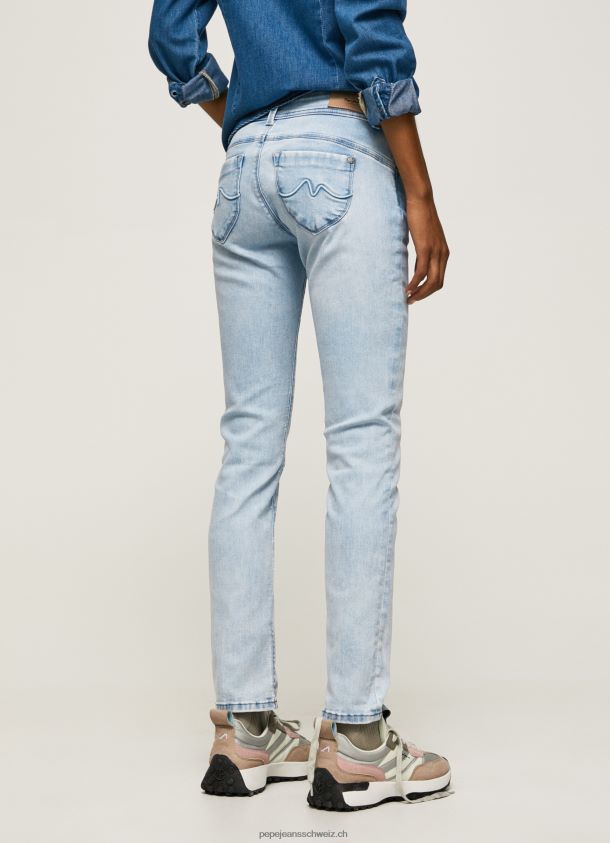 New Brooke Jeans mit normaler Passform und mittelhohem Bund Frauen Pepe Jeans Denim 84XH6T10