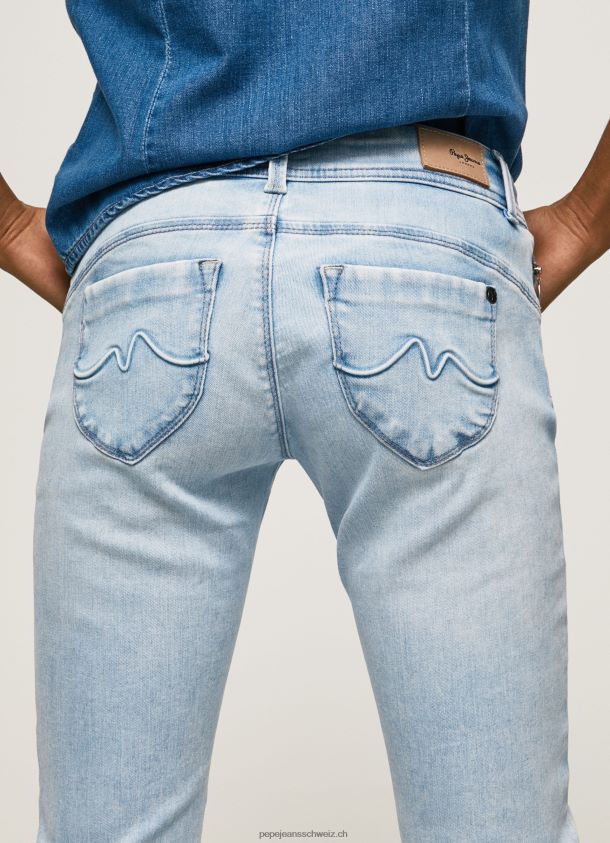 New Brooke Jeans mit normaler Passform und mittelhohem Bund Frauen Pepe Jeans Denim 84XH6T10