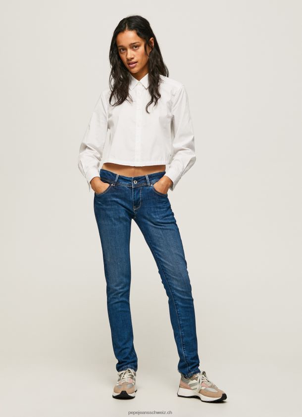 New Brooke Jeans mit normaler Passform und mittelhohem Bund Frauen Pepe Jeans Denim 84XH6T11