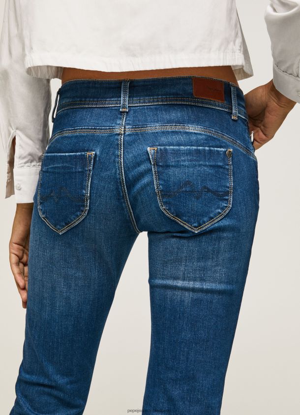 New Brooke Jeans mit normaler Passform und mittelhohem Bund Frauen Pepe Jeans Denim 84XH6T11