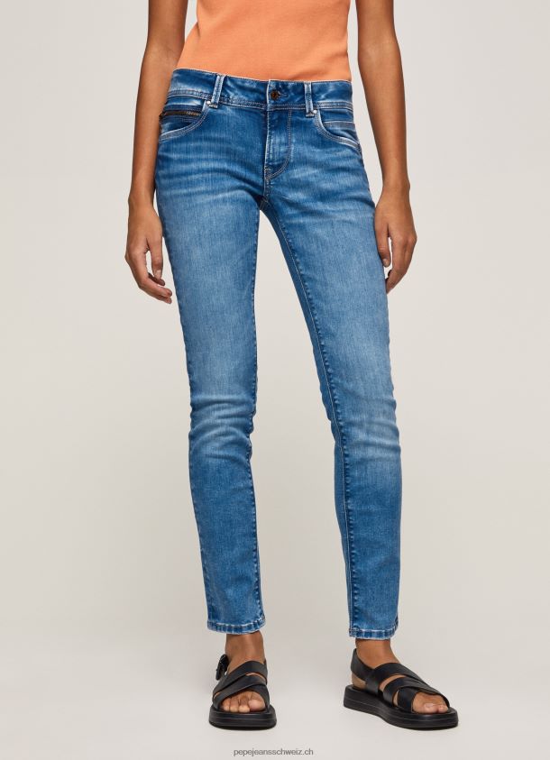 New Brooke Jeans mit normaler Passform und mittelhohem Bund Frauen Pepe Jeans Denim 84XH6T27