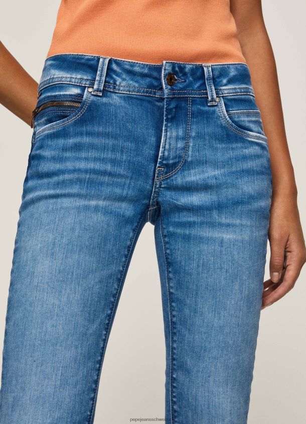 New Brooke Jeans mit normaler Passform und mittelhohem Bund Frauen Pepe Jeans Denim 84XH6T27