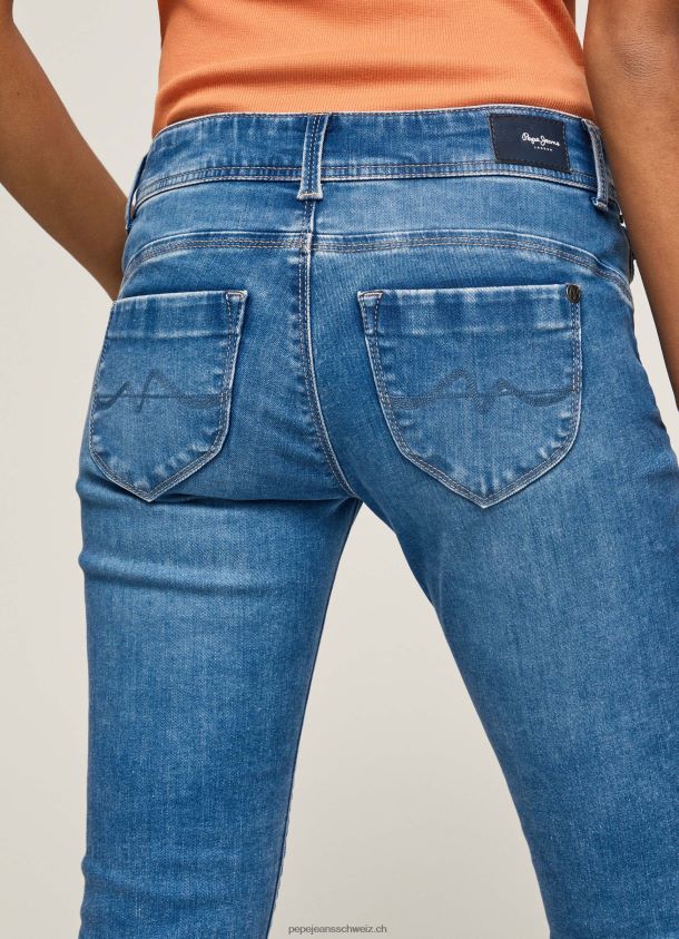 New Brooke Jeans mit normaler Passform und mittelhohem Bund Frauen Pepe Jeans Denim 84XH6T27