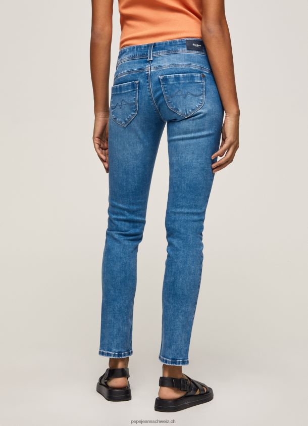 New Brooke Jeans mit normaler Passform und mittelhohem Bund Frauen Pepe Jeans Denim 84XH6T27