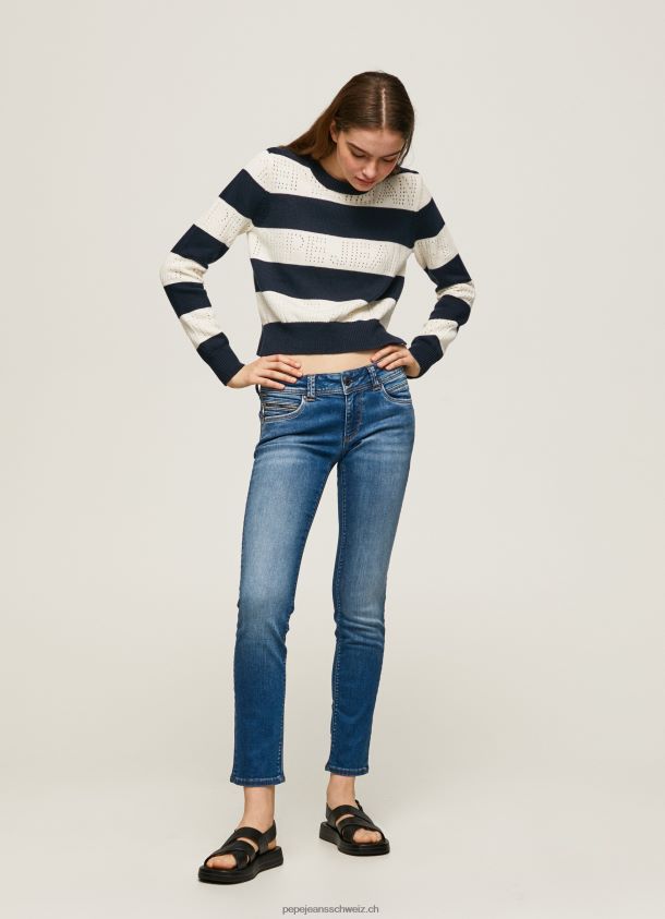 New Brooke Jeans mit normaler Passform und mittelhohem Bund Frauen Pepe Jeans Denim 84XH6T8