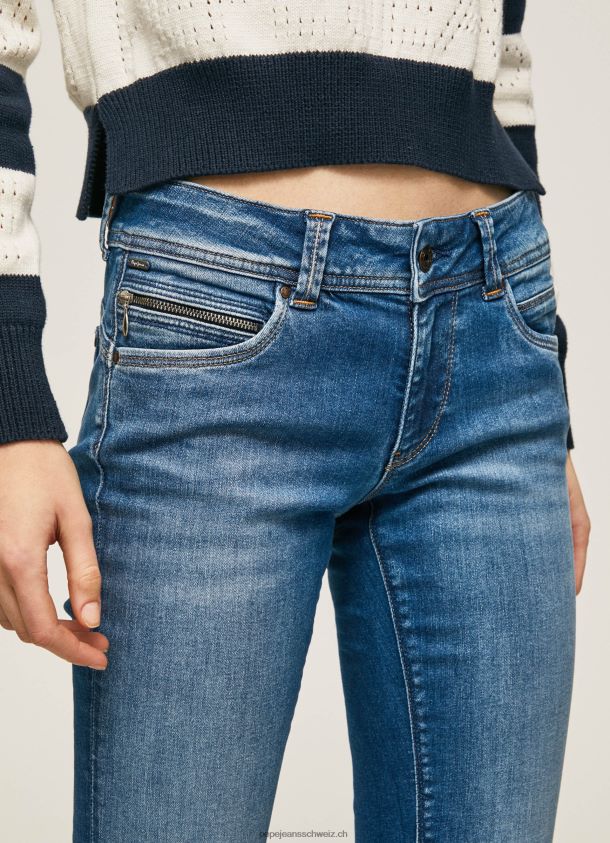 New Brooke Jeans mit normaler Passform und mittelhohem Bund Frauen Pepe Jeans Denim 84XH6T8