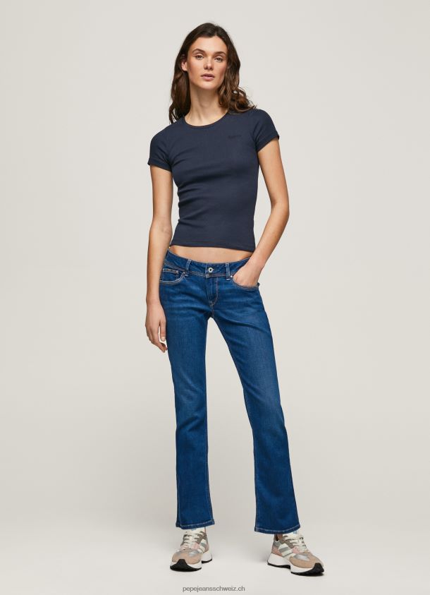 Saturn-Midrise-Jeans mit normaler Passform Frauen Pepe Jeans Denim 84XH6T21