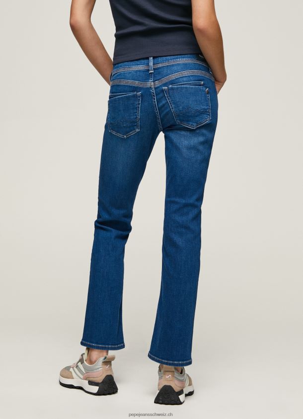 Saturn-Midrise-Jeans mit normaler Passform Frauen Pepe Jeans Denim 84XH6T21