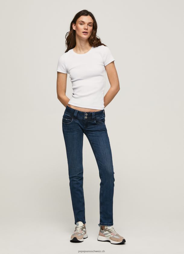 Venus gerade geschnittene Jeans mit niedriger Taille Frauen Pepe Jeans Denim 84XH6T3
