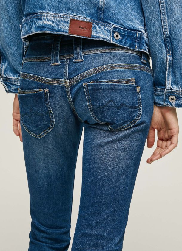 Venus gerade geschnittene Jeans mit niedriger Taille Frauen Pepe Jeans Denim 84XH6T5