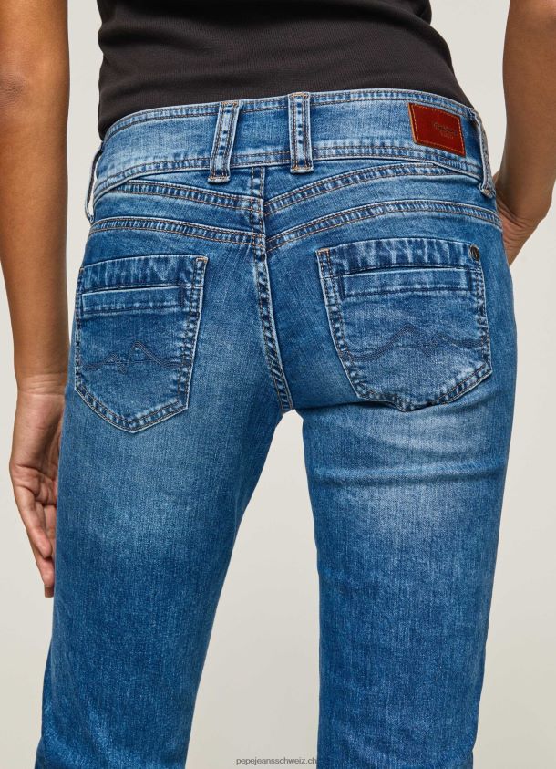 gen gerade geschnittene Jeans mit mittlerer Taille Frauen Pepe Jeans Denim 84XH6T32