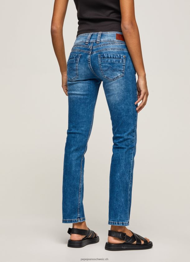 gen gerade geschnittene Jeans mit mittlerer Taille Frauen Pepe Jeans Denim 84XH6T32