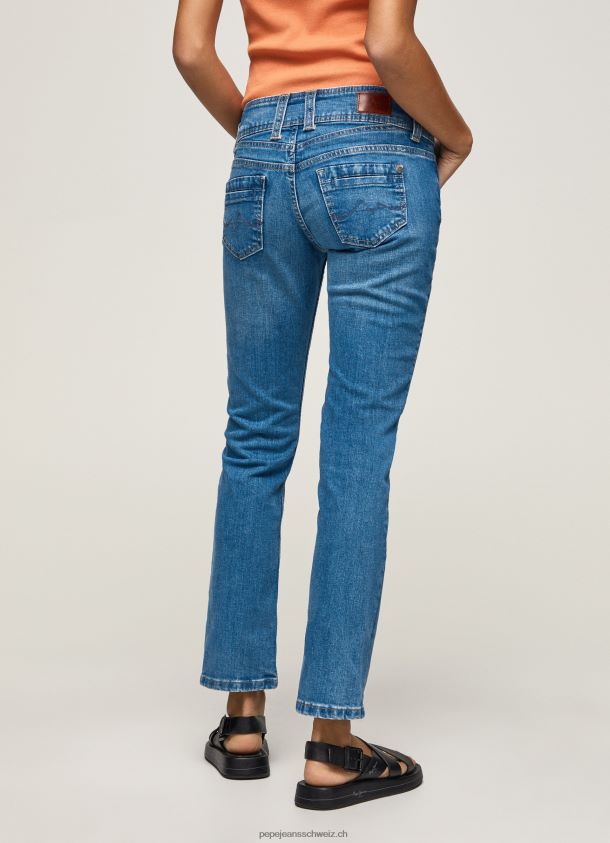 gen gerade geschnittene Jeans mit mittlerer Taille Frauen Pepe Jeans Denim 84XH6T34