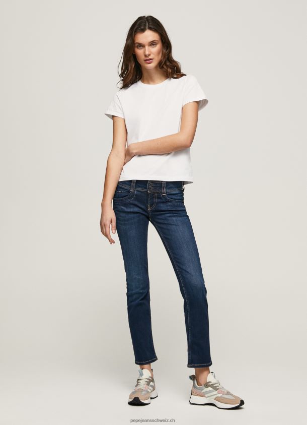 gen gerade geschnittene Jeans mit mittlerer Taille Frauen Pepe Jeans Denim 84XH6T4