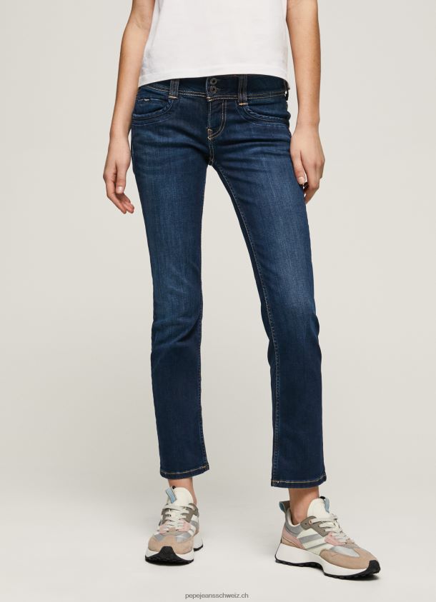 gen gerade geschnittene Jeans mit mittlerer Taille Frauen Pepe Jeans Denim 84XH6T4