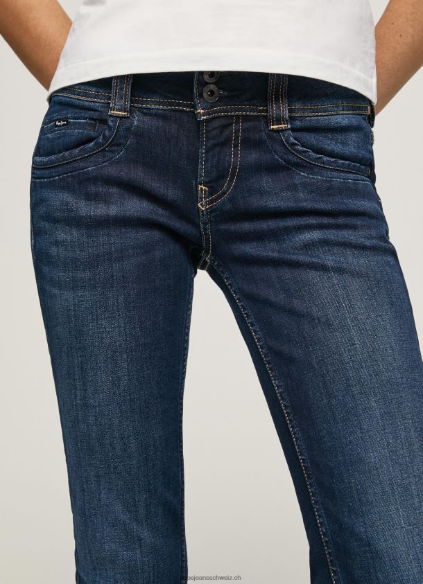 gen gerade geschnittene Jeans mit mittlerer Taille Frauen Pepe Jeans Denim 84XH6T4