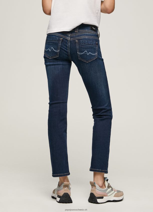 gen gerade geschnittene Jeans mit mittlerer Taille Frauen Pepe Jeans Denim 84XH6T4