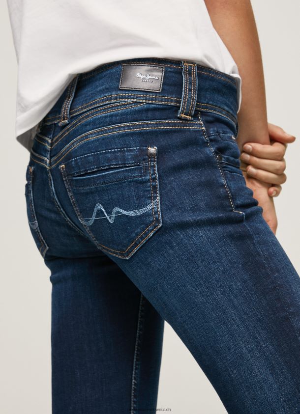 gen gerade geschnittene Jeans mit mittlerer Taille Frauen Pepe Jeans Denim 84XH6T4