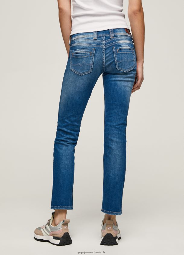 gen gerade geschnittene Jeans mit mittlerer Taille Frauen Pepe Jeans Denim 84XH6T6