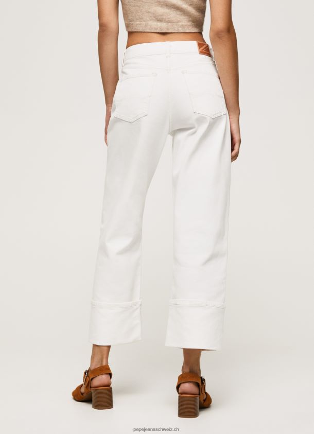 haselnussbraune Jeans mit hoher Taille und normaler Passform Frauen Pepe Jeans Denim 84XH6T2