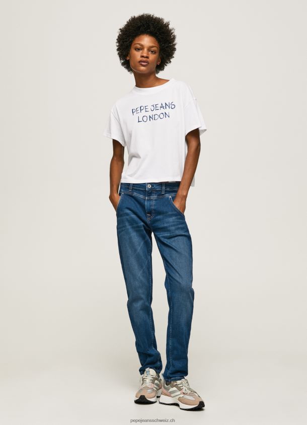 Carey Jeans mit lockerer Passform und mittelhohem Bund Frauen Pepe Jeans Denim 84XH6T86