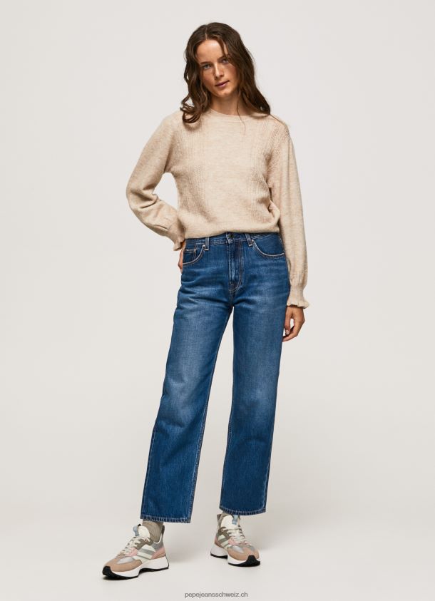 Dover Jeans mit hoher Taille und entspannter Passform Frauen Pepe Jeans Denim 84XH6T83